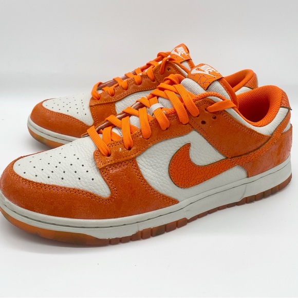 Nike Dunk Low Cracked Orange Sneakers